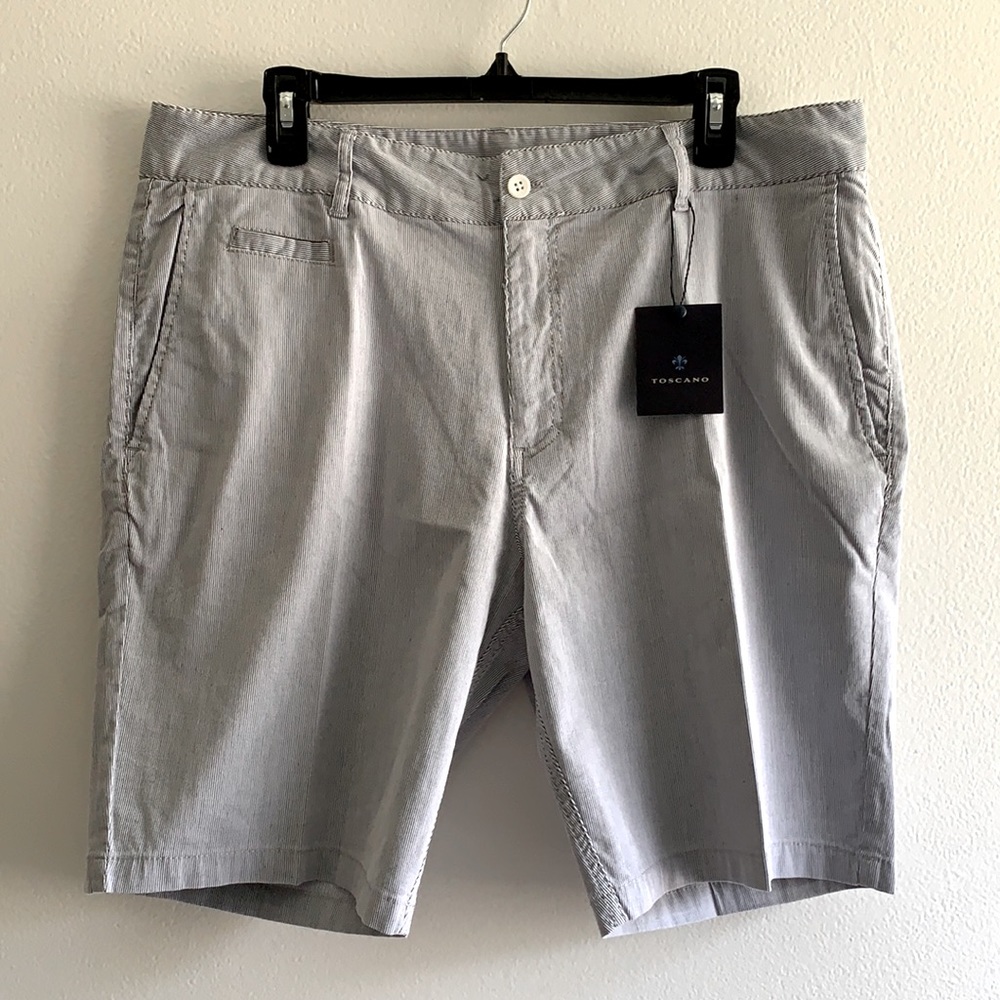 Toscano Men’s Pinstripe Shorts size 36 NWT